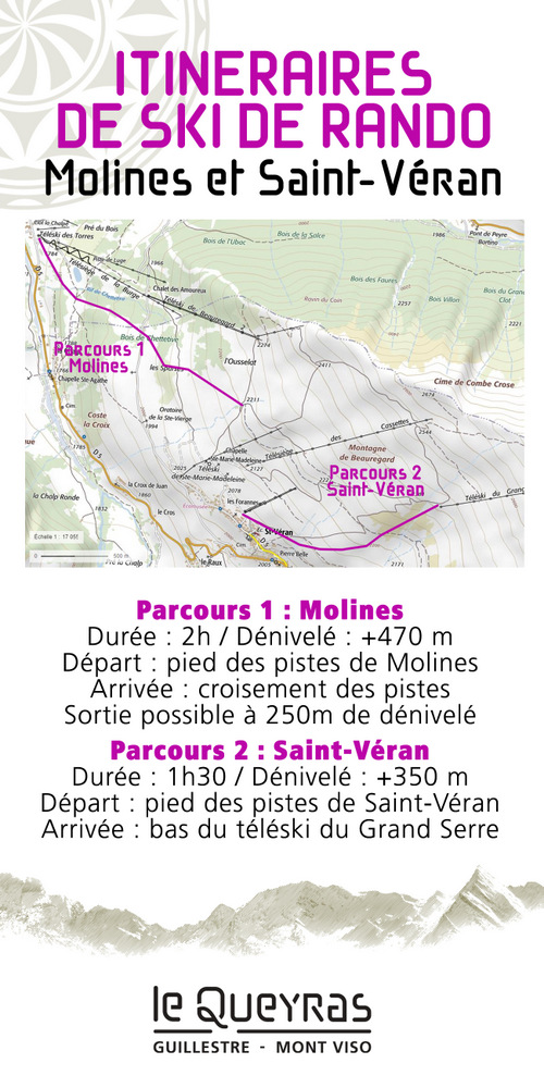 itineraire balisé ski de rando